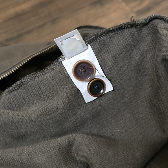 Banana Republic Heritage Collection Jacket GREEN hooded MEN M Safari Bomber - Picture 13 of 16